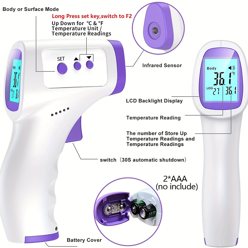 Non‑Contact Infrared Forehead  - Pulse Oximeter ulasan dan harga