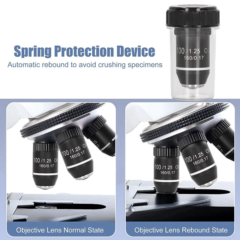 100X Oil Achromatic Microscope - Xlab Medical ulasan dan harga