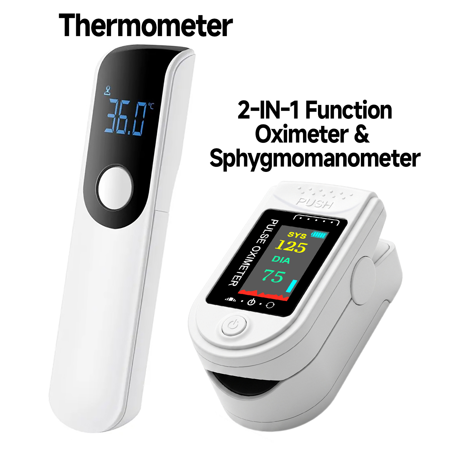 Mini Thermometer Medical Body  - Pulse Oximeter ulasan dan harga