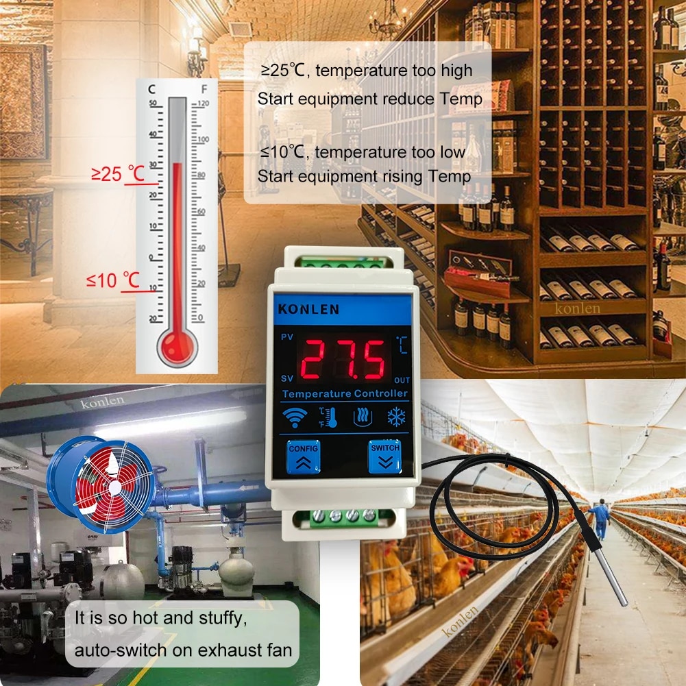Tuya WIFI Temperature Sensor T - Lab Incubator ulasan dan harga