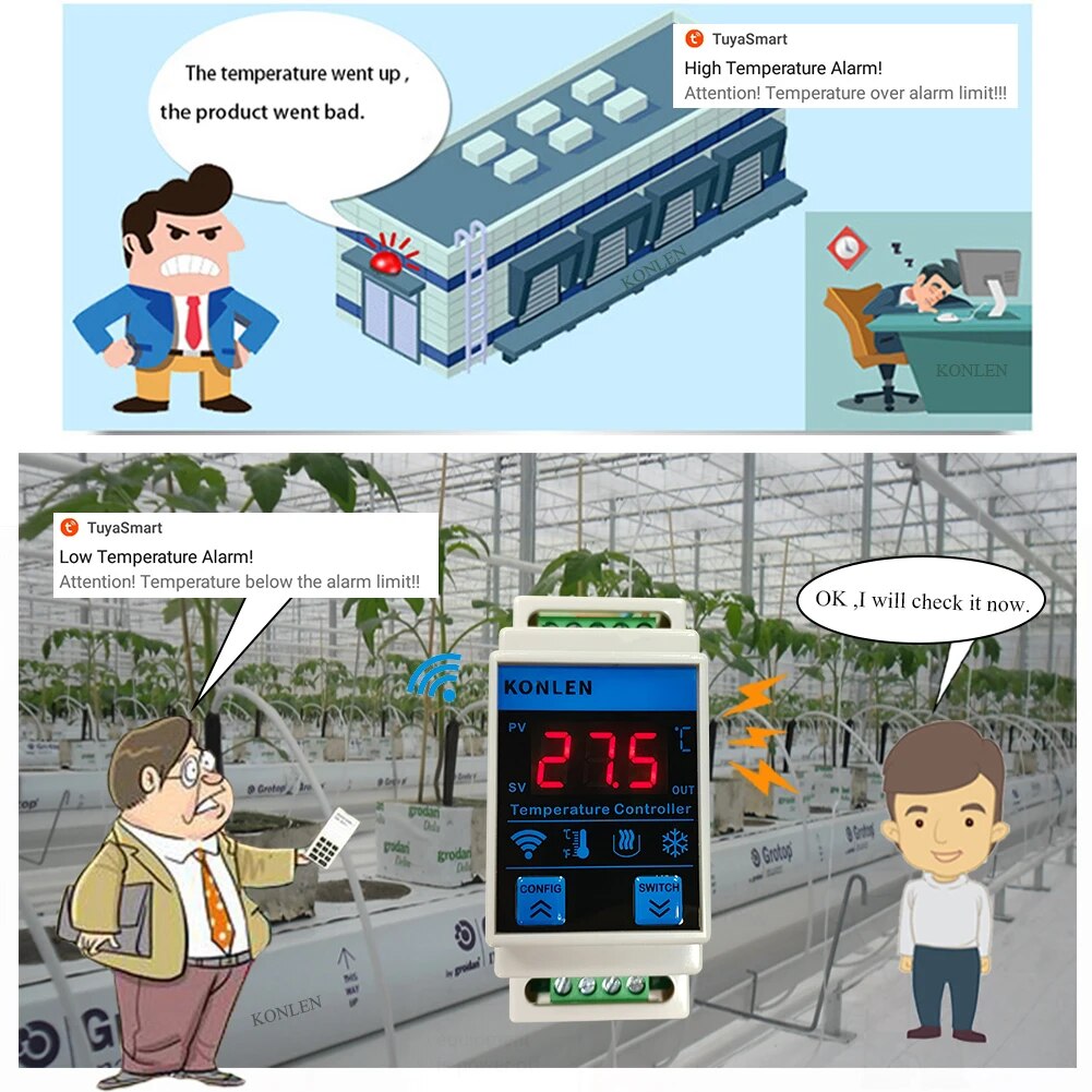 Tuya WIFI Temperature Sensor T - Lab Incubator ulasan dan harga
