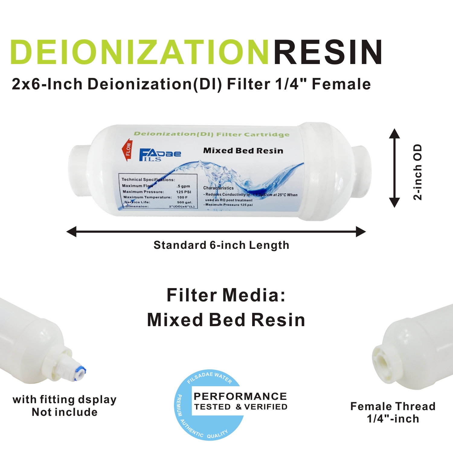 4 Pack Inline DI Mixed Bed Res - Xlab Medical ulasan dan harga