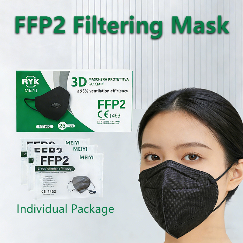 25/50PCS FFP2 CE Masks Safety  - Surgical Mask ulasan dan harga